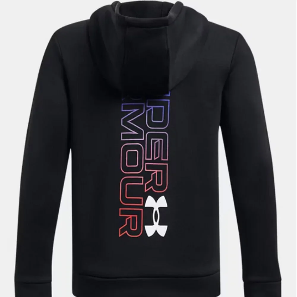 NWT New Under Armour UA Boys Armour Fleece Graphic Hoodie Youth XS YXS Swetshirt